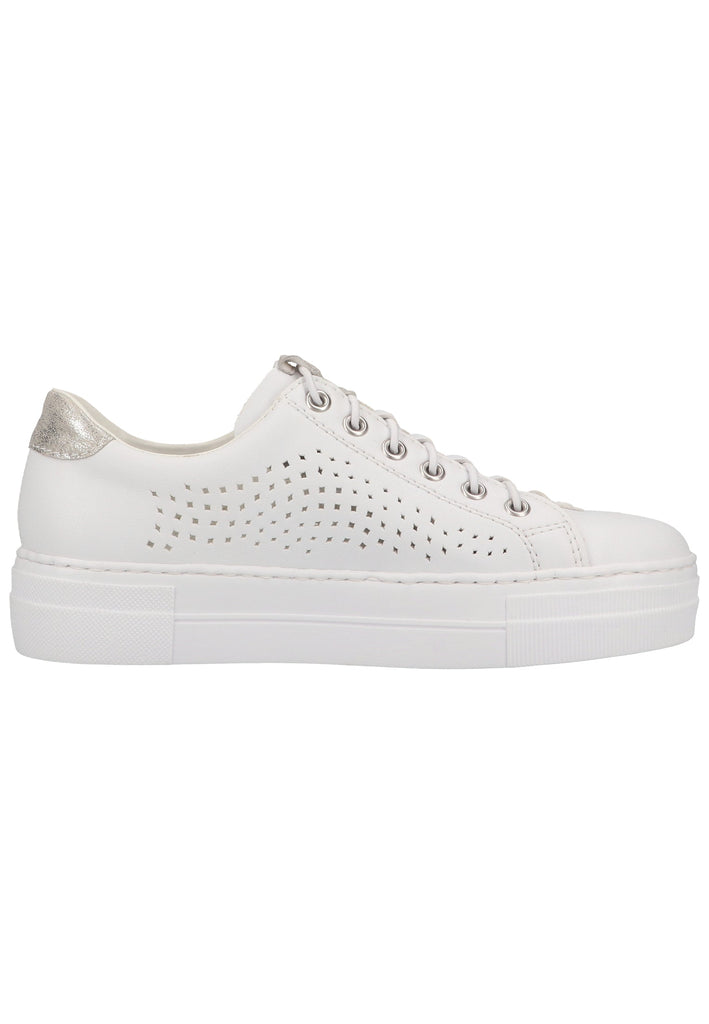 Rieker Sneaker Lederimitat Weiß