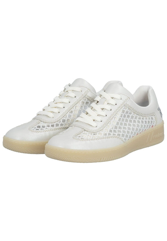 Rieker Sneaker Lederimitat Weiß