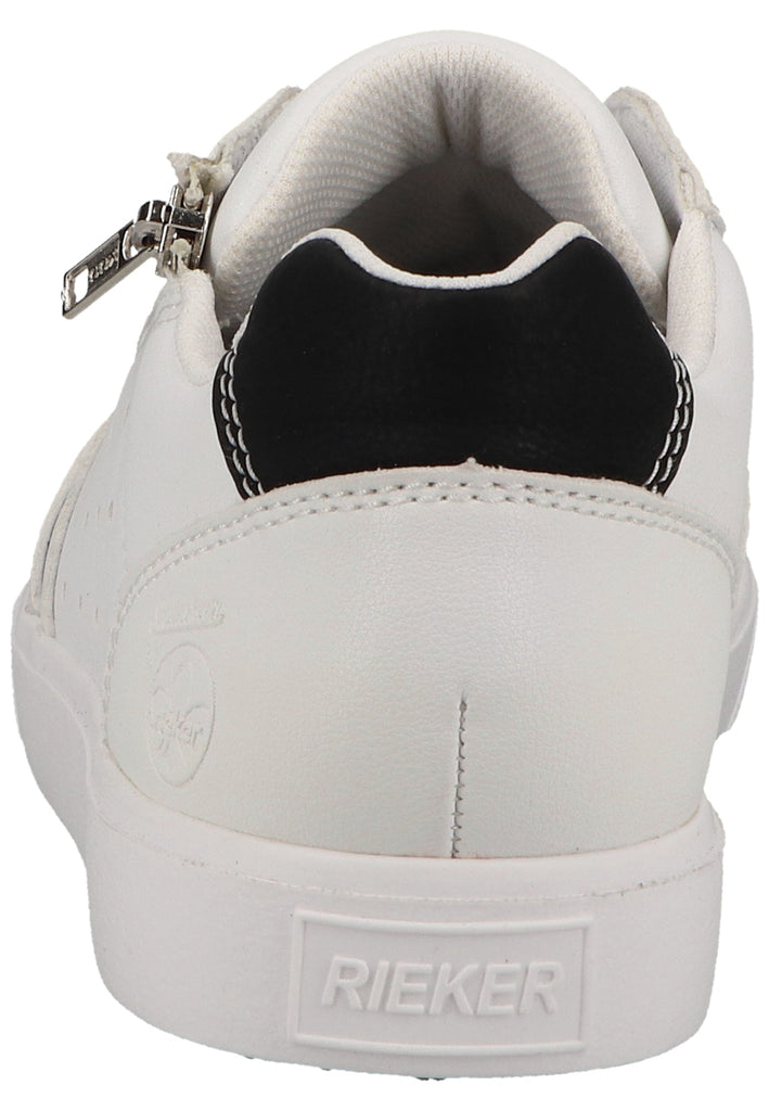 Rieker Sneaker Lederimitat Weiß/Schwarz