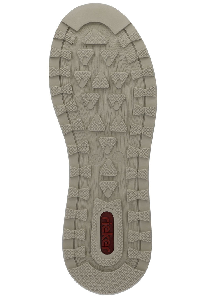 Rieker Sneaker Lederimitat Weiß/Silber