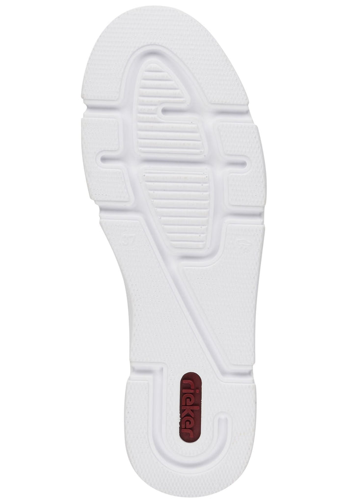 Rieker Sneaker Lederimitat Weiß/Silber