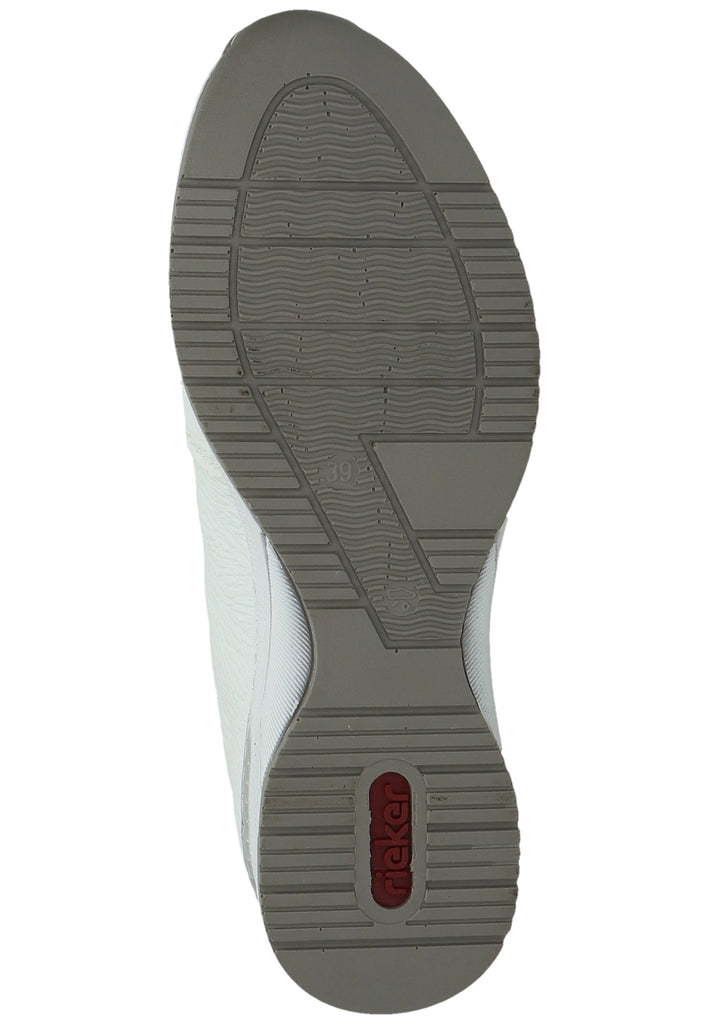 Rieker Sneaker Lederimitat Weiß/Silber