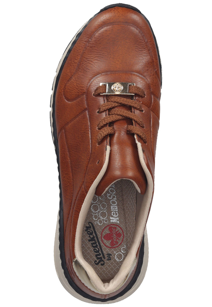 Rieker Sneaker Lederimitat Zimt