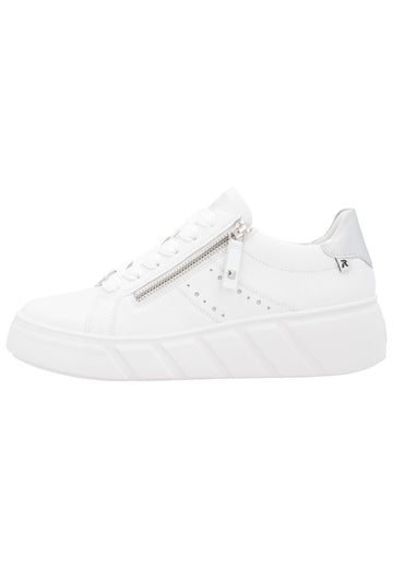 Sneaker Rieker Sneaker Glattleder Weiß