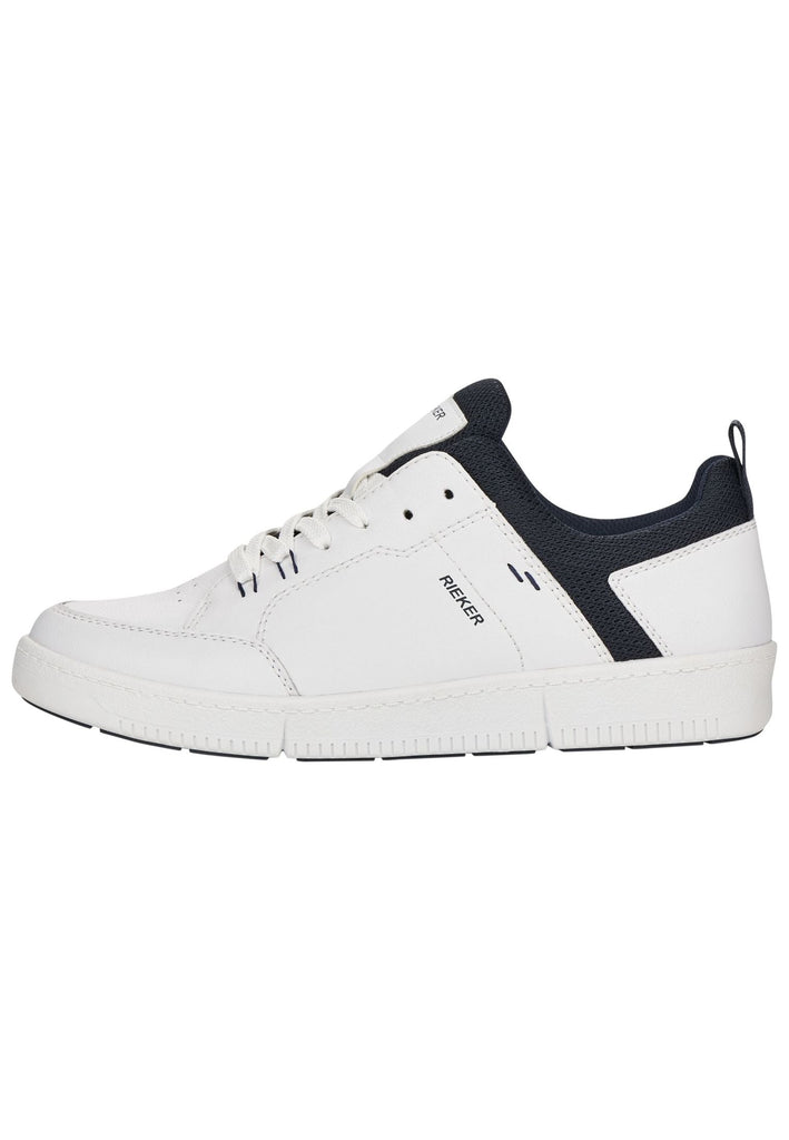 Sneaker Rieker Sneaker Leder/Textil Weiß/Navy