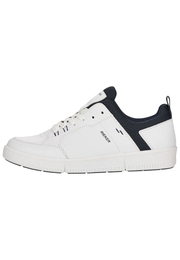 Sneaker Rieker Sneaker Leder/Textil Weiß/Navy