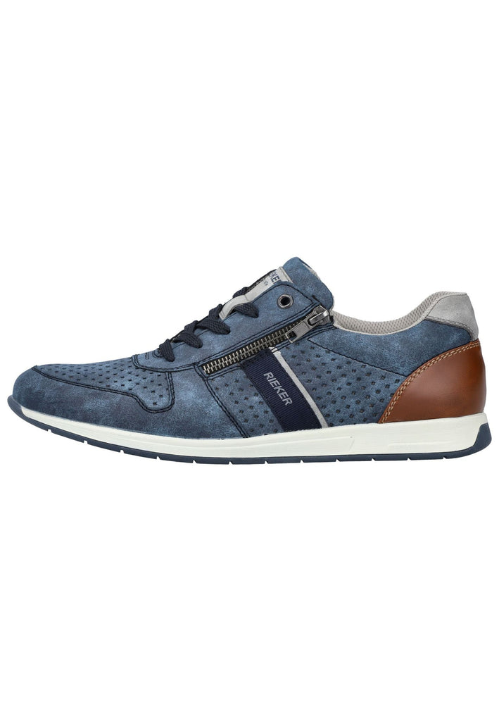 Sneaker Rieker Sneaker Lederimitat Blau/Braun