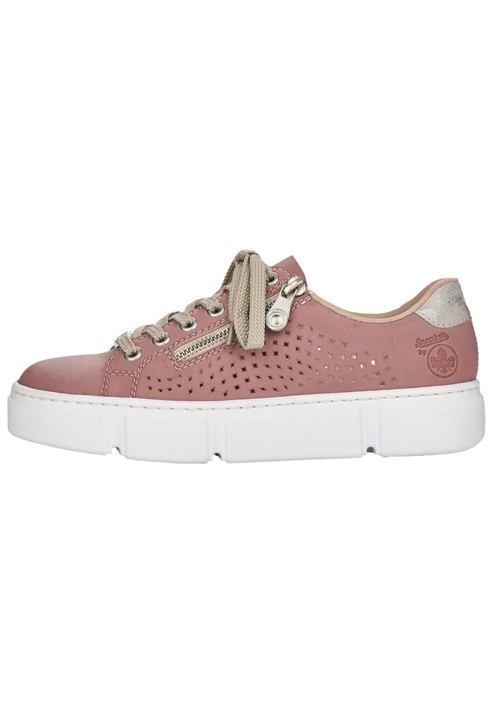 Sneaker Rieker Sneaker Lederimitat Rose