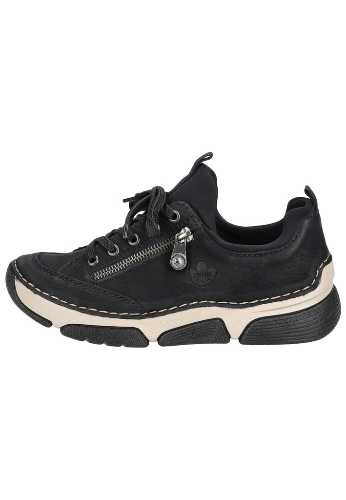 Sneaker Rieker Sneaker Lederimitat Schwarz