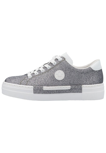 Sneaker Rieker Sneaker Synthetik Silber/Weiß