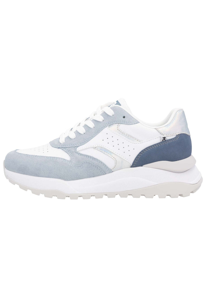 Sneaker Rieker Sneaker Veloursleder/Textil Blau/Weiß