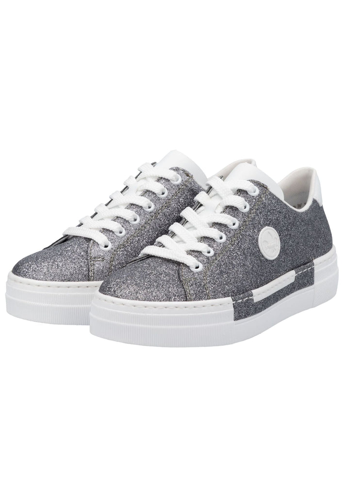 Rieker Sneaker Synthetik Silber/Weiß