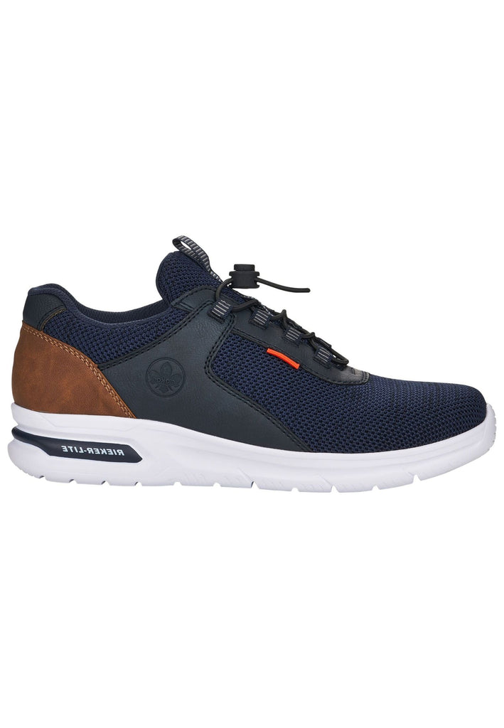 Rieker Sneaker Synthetik/Textil Blau/Braun
