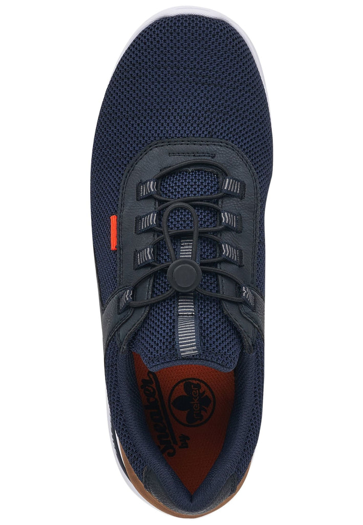 Rieker Sneaker Synthetik/Textil Blau/Braun