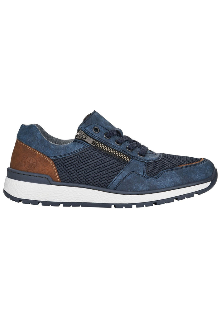 Rieker Sneaker Synthetik/Textil Blau/Braun