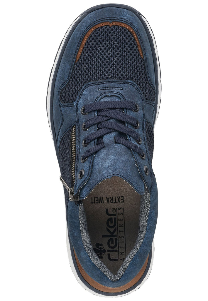 Rieker Sneaker Synthetik/Textil Blau/Braun