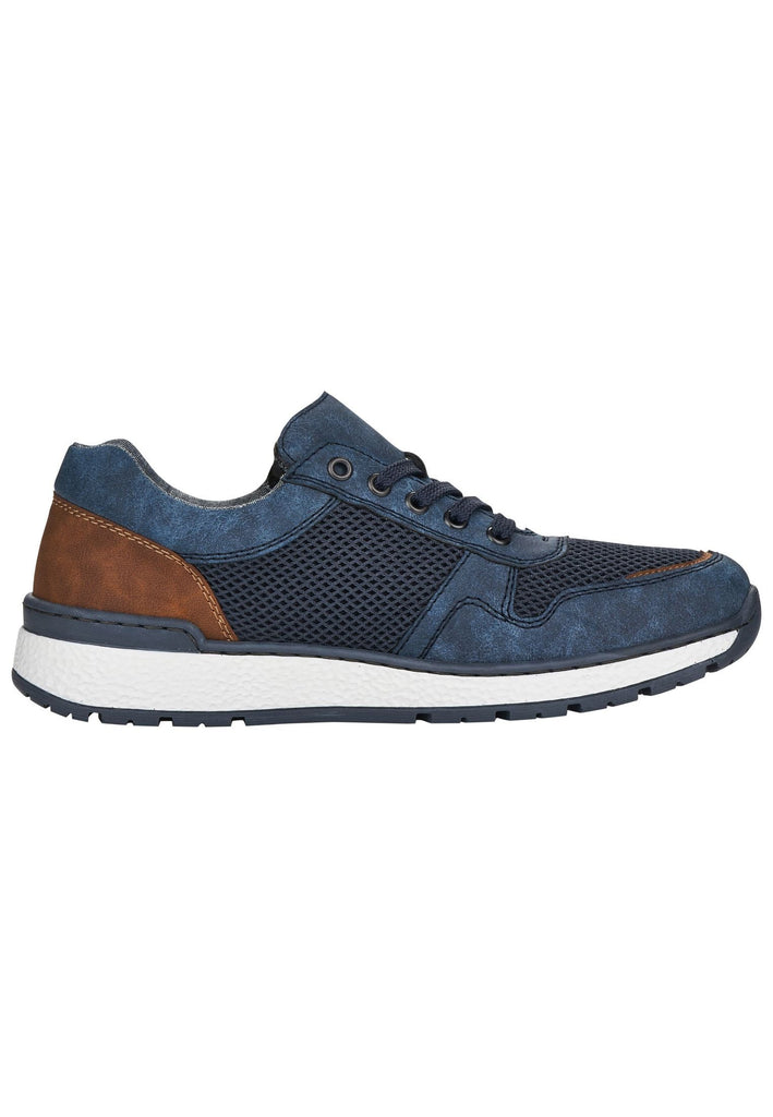 Rieker Sneaker Synthetik/Textil Blau/Braun