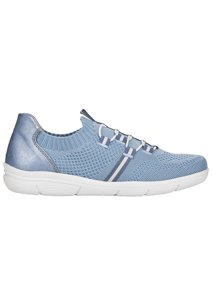 Rieker Sneaker Synthetik/Textil Blau/weiß