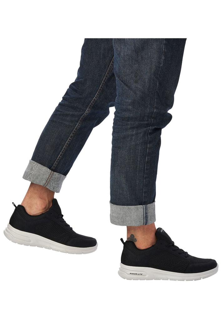 Rieker Sneaker Synthetik/Textil Schwarz
