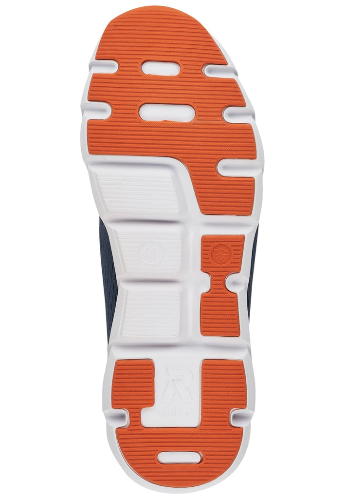 Rieker Sneaker Textil Blau/Orange