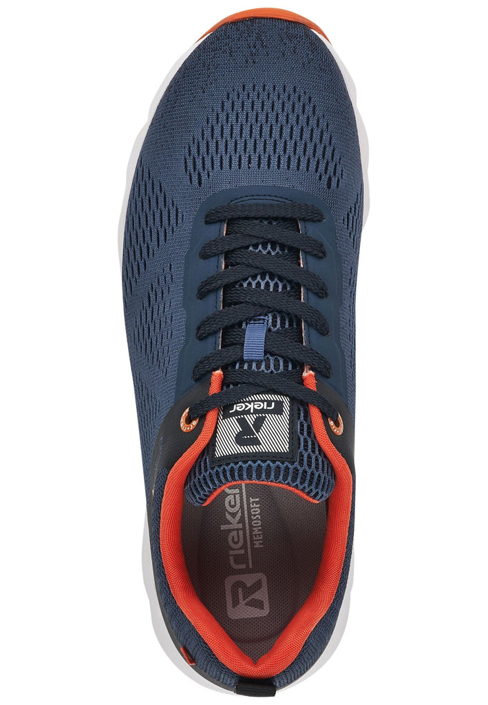 Rieker Sneaker Textil Blau/Orange