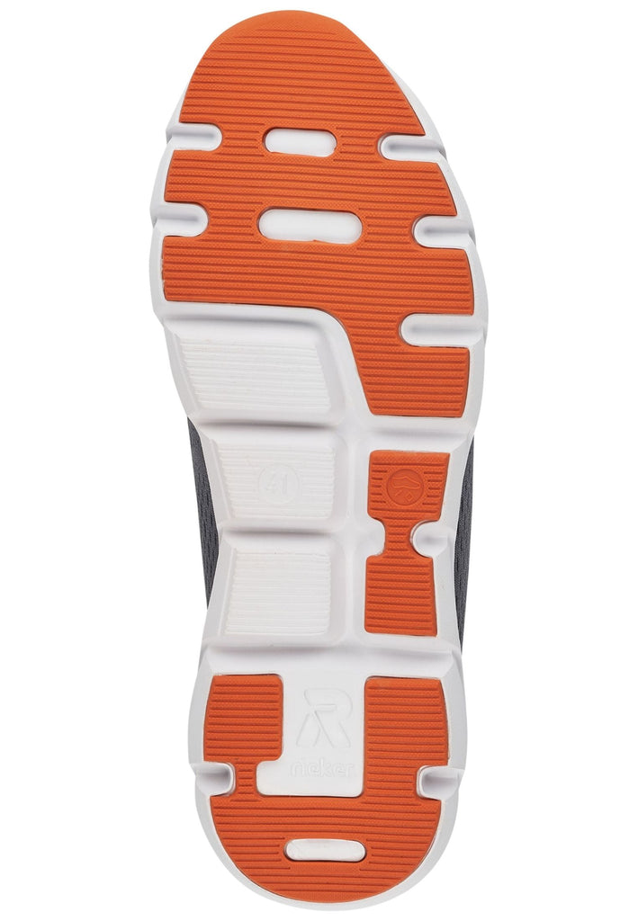 Rieker Sneaker Textil Grau/Orange