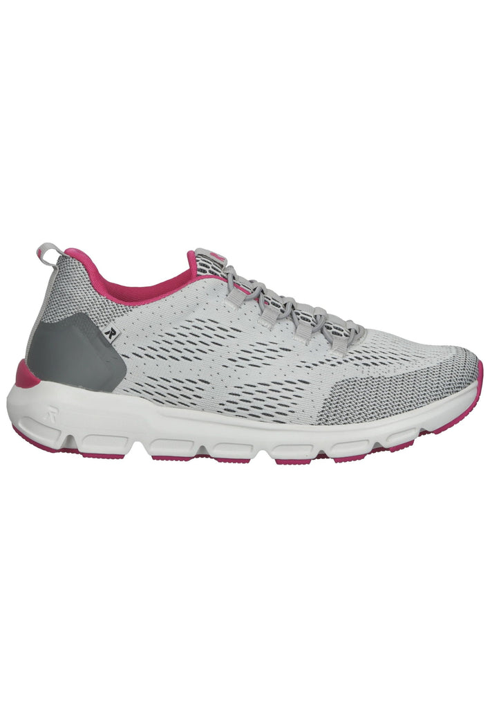 Rieker Sneaker Textil Grau/Pink
