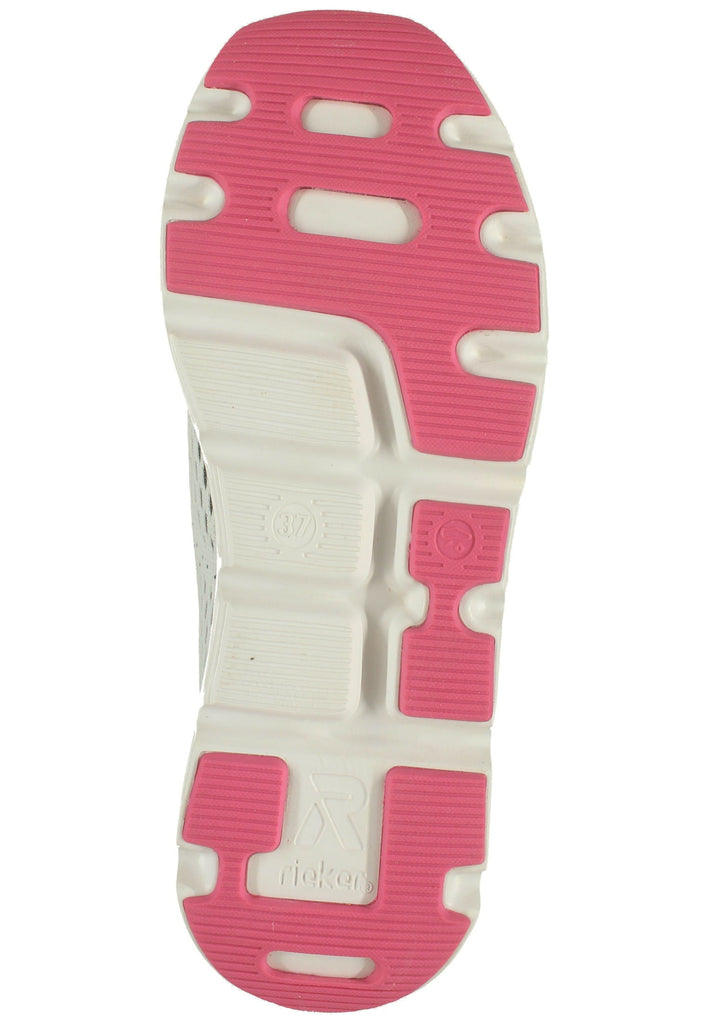 Rieker Sneaker Textil Grau/Pink