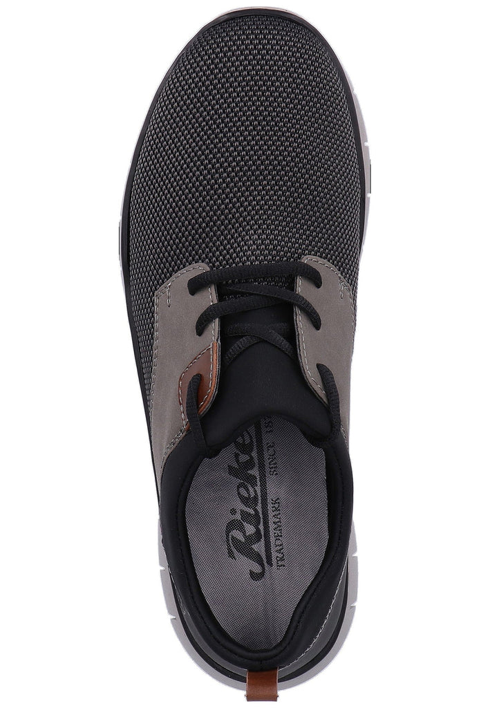 Rieker Sneaker Textil Grau/Schwarz