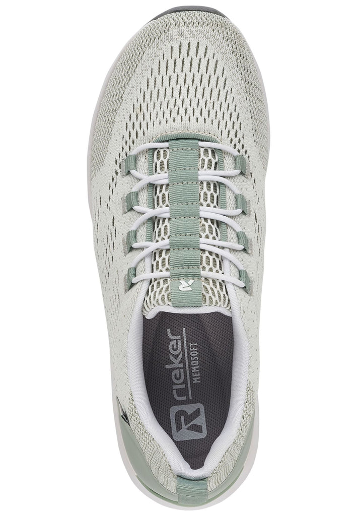 Rieker Sneaker Textil Hellgrün/Grau