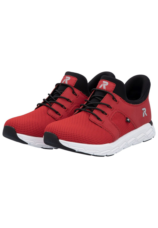 Rieker Sneaker Textil Rot/Schwarz