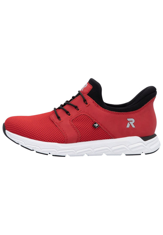 Rieker Sneaker Textil Rot/Schwarz