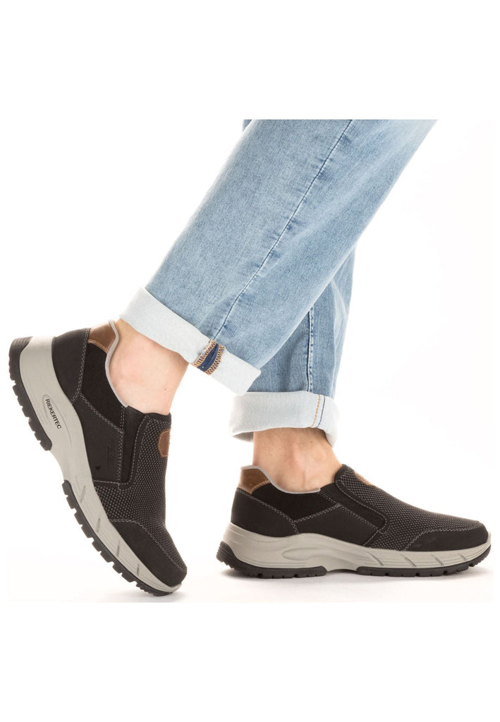 Rieker Sneaker Textil Schwarz/Grau