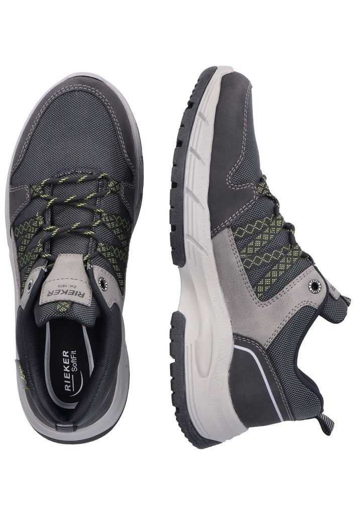 Rieker Sneaker Textil Schwarz/Grau