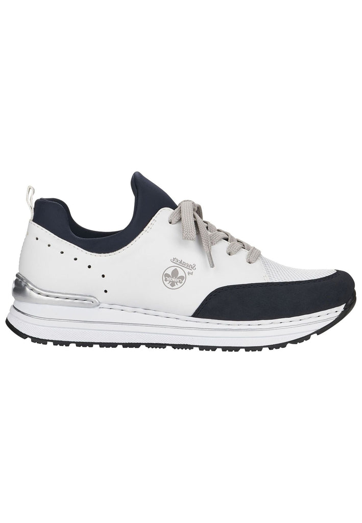 Rieker Sneaker Textil Weiß/Blau