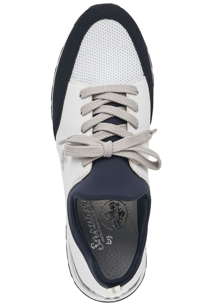 Rieker Sneaker Textil Weiß/Blau