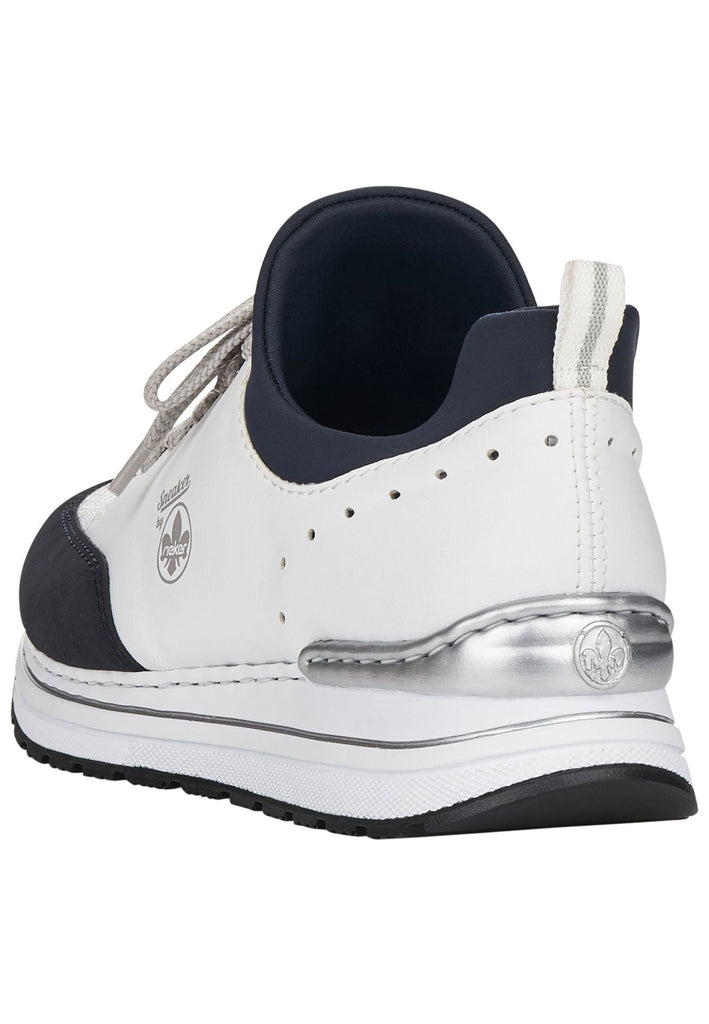 Rieker Sneaker Textil Weiß/Blau