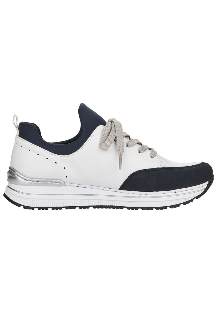 Rieker Sneaker Textil Weiß/Blau