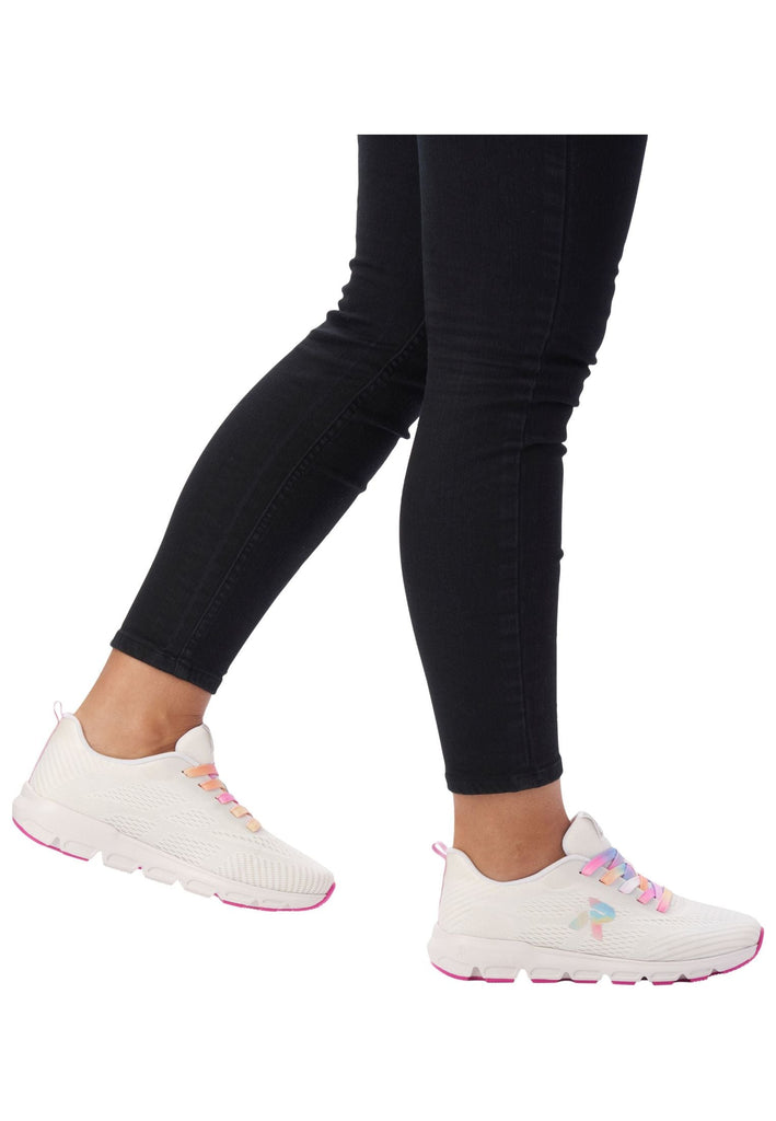 Rieker Sneaker Textil Weiß/Rosa