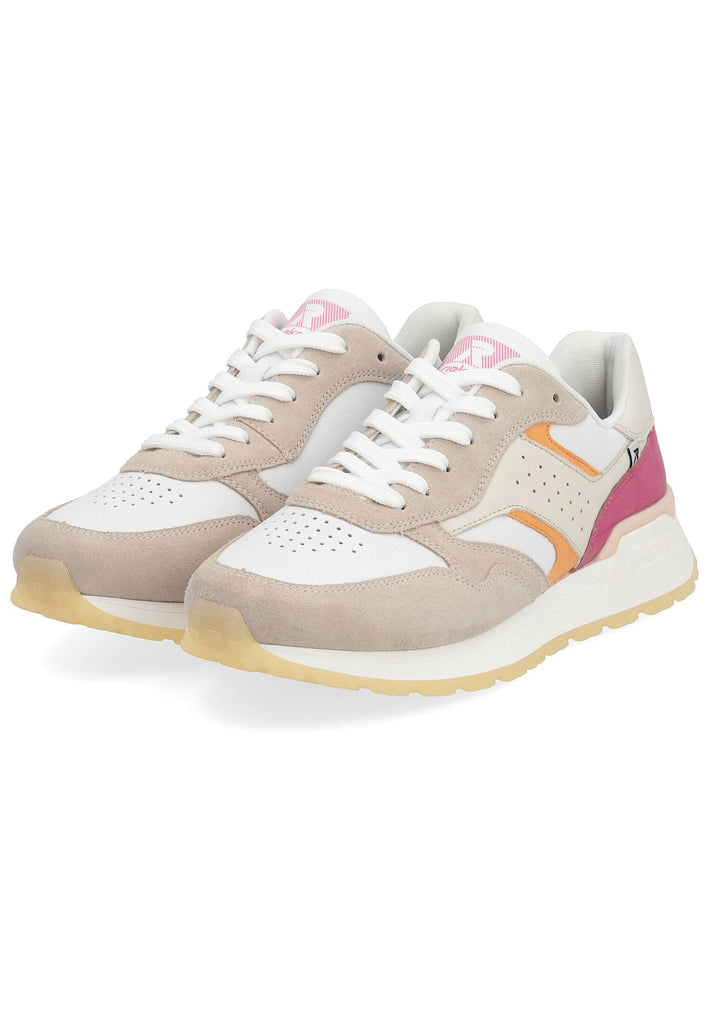 Rieker Sneaker Veloursleder/Synthetik Beige/Pink