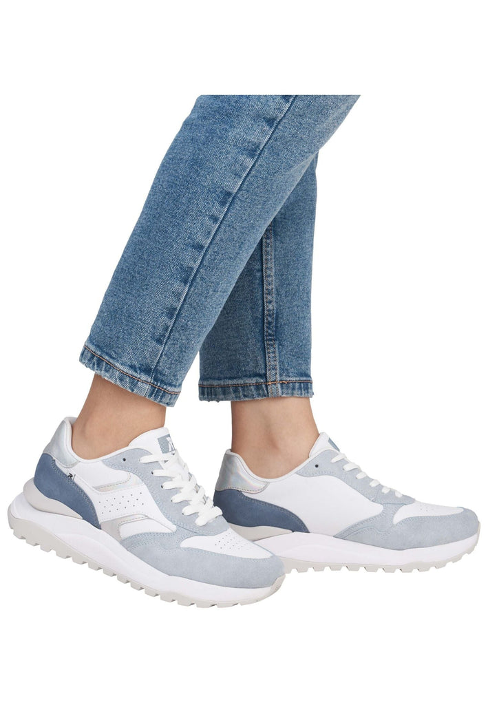 Rieker Sneaker Veloursleder/Textil Blau/Weiß