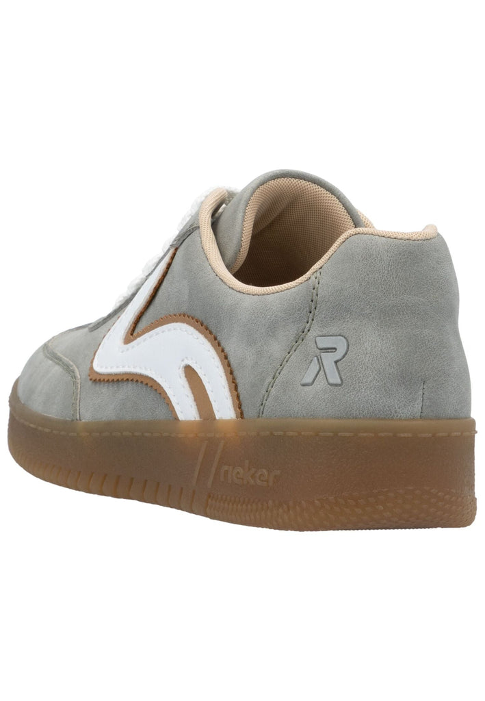 Rieker Sneaker Veloursleder/Textil Grau/Weiß
