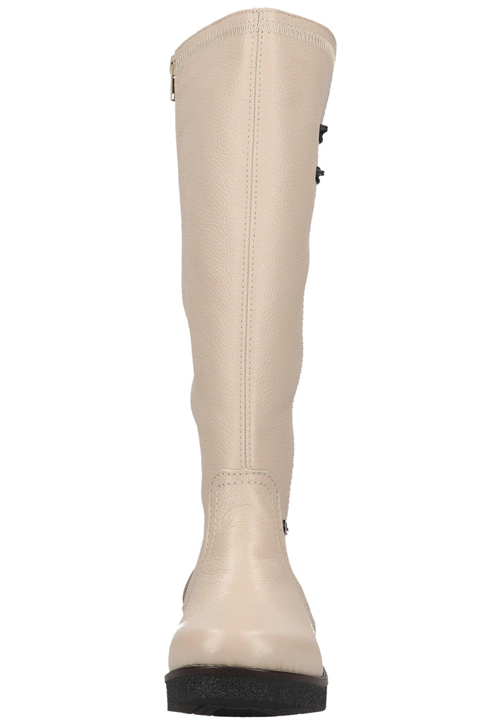 Rieker Stiefel Leder Creme Warmfutter