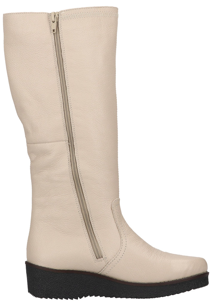 Rieker Stiefel Leder Creme Warmfutter