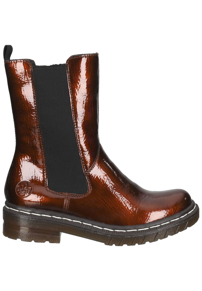 Rieker Stiefel Lederimitat Antik Braun