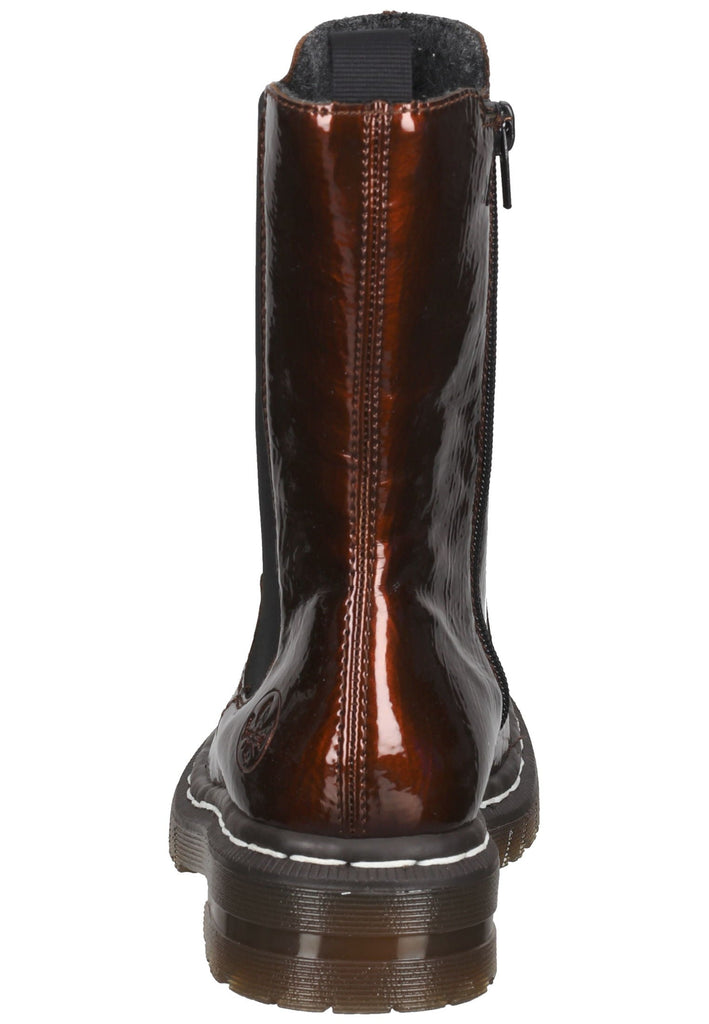 Rieker Stiefel Lederimitat Antik Braun