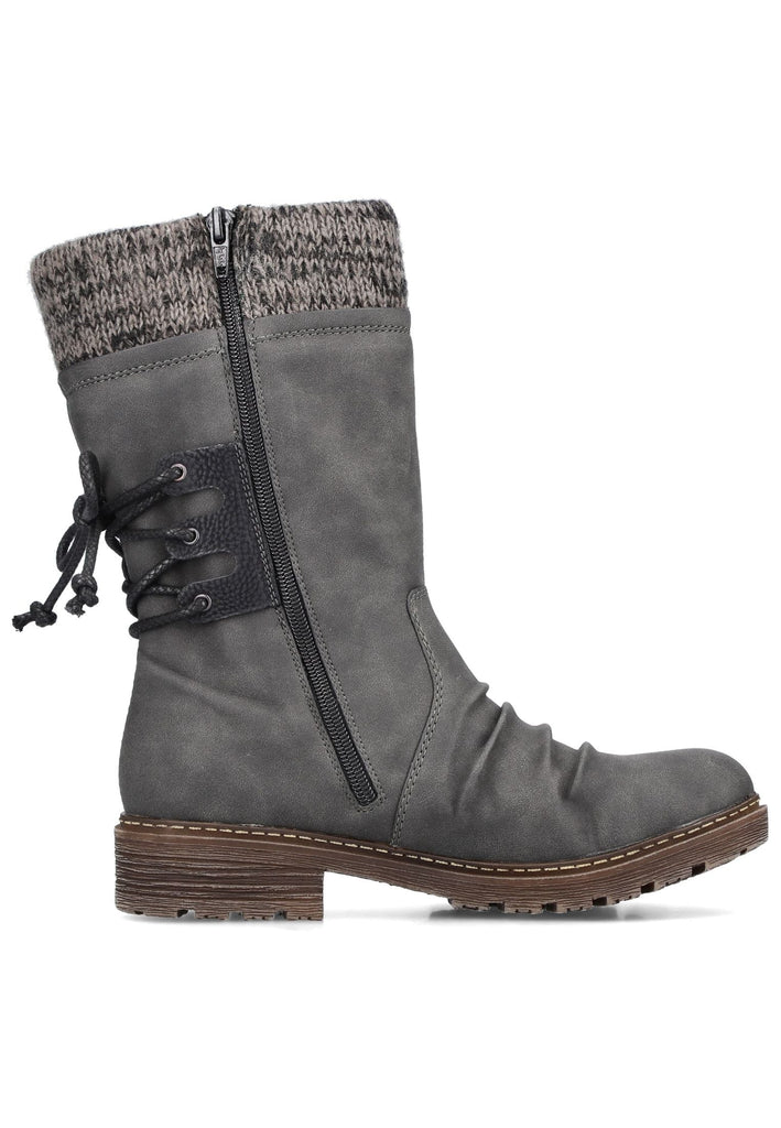 Rieker Stiefel Lederimitat Antracite