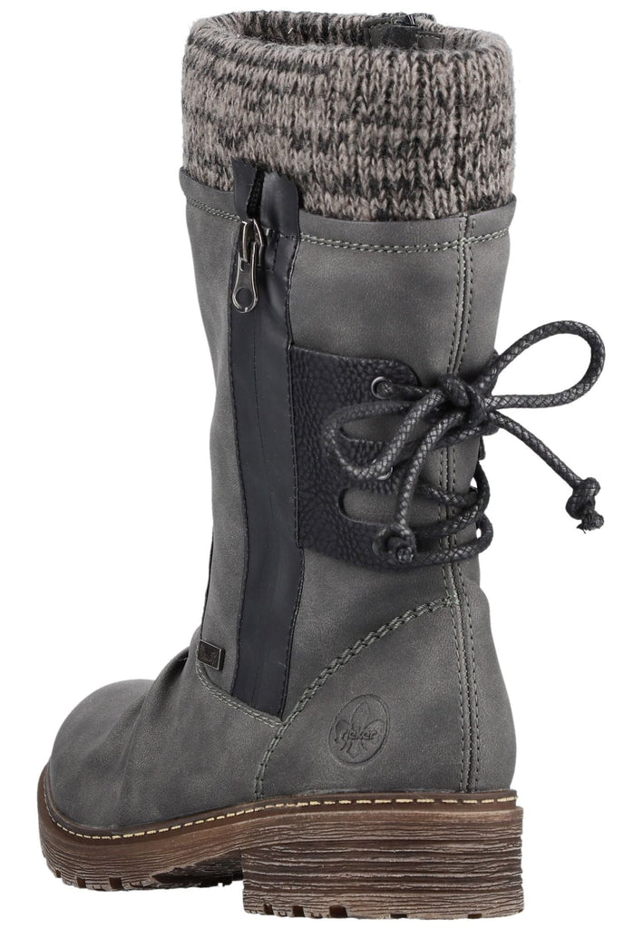 Rieker Stiefel Lederimitat Antracite