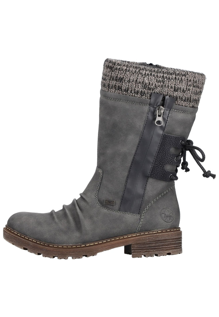Rieker Stiefel Lederimitat Antracite