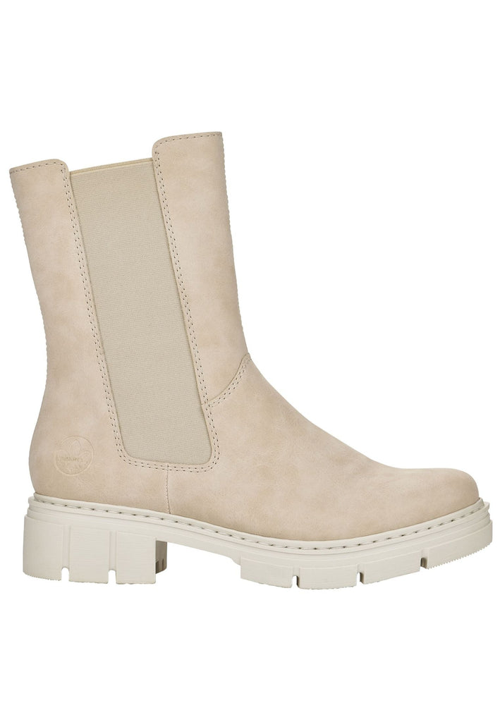 Rieker Stiefel Lederimitat Beige